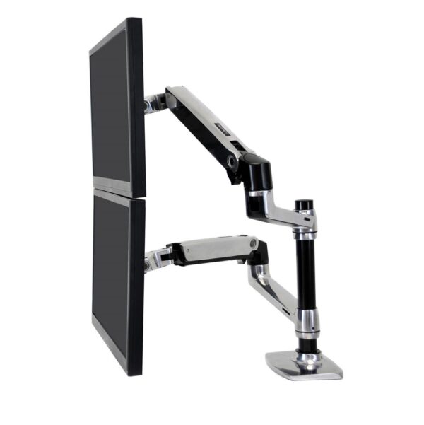 Ergotron WorkFit-LX Dual Stacking Arm (Two Monitors) Mount System