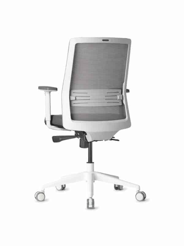 AMQ BODI LG1 – Grey Meshback Chair + Adjustable Arms