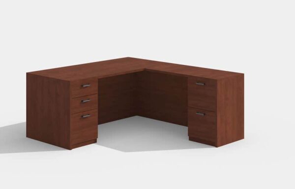 Elite Amber Straightfront L-Shaped Desk – 66 x 30 x 42