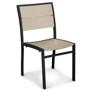 Fresco Nesting Dining Side Chair – Natural – No Arms